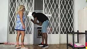 couple uses toys for interracial cum in mouth