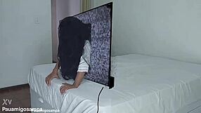 halloween samara visits home in costume for a group event