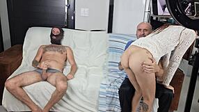 The Husband Feels Intense Jealousy as His Wife Worships Another Man's Ass