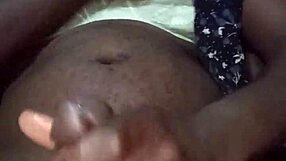 sexyjayla254 strokes big black cock solo