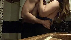 we sneak into the bathroom after gym workout