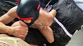 Dominating passive guy by pounding his tight ass hard. Relentless anal action until he cums!