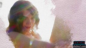 big natural tits and perfect ass latina playboy model azura grace strips