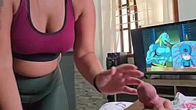 Couldn't resist my stepdaughter sweeping the room right in front of me.