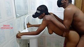 Hot Ebony Skinny Petite Babe With Tight Black Pussy In Homemade Porn