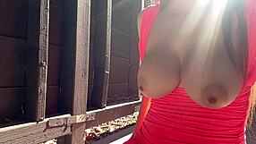 Italian Solo Big Tits Artemisia Love Hot Solo Bouncing Outside