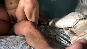 Having romantic sex with my sexy big-assed girlfriend feels amazing.