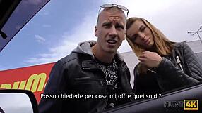 i picked up this dazzling teen for cash and fucked her outdoors in the car