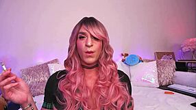 my first sissy smoking fetish video close up attempt