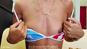 Hairy Latina Babe Flashes Fluffy Buttplug In Public