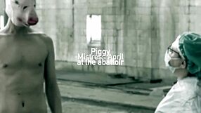 dominatrix april commands ebony slave rose!