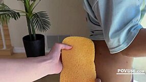 ebony step mom's tits never stop getting sucked