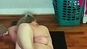 Hot Mature Woman Does Intense Morning Yoga with Big Tits Exposed