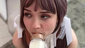 Oh, Sweet Babe in Diaper Cosplay Craves Submissive Fun