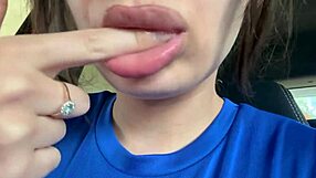 Latina Spits in Mouth While Teasing Ass and Panties