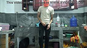 Watch This 25-Year-Old Man's Penis Grow Erect While Waiting In The Kitchen