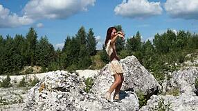 Topless Dance In White Stone Quarry