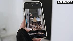 Bbc delivery guy cheats with hot teen ara mix, fucking her pussy to orgasm and facial cumshot