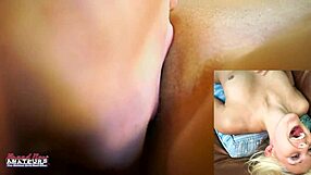 Horny Blonde Coeds Bailey and Olyssia Suck and Share Dick to Get Banged