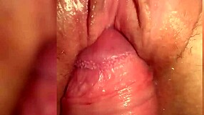 He Fucks A Juicy Pussy Filled With Cum