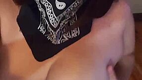 latina with big nipples and milky tits masturbates