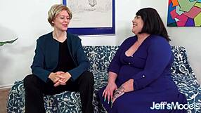 Ever seen a lesbian grandma drill chubby Bella Bendz in her big ass?