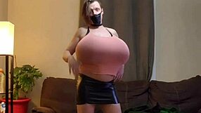 Shanneltrav massive boobs with big tits crossdressing huge transsexual tits