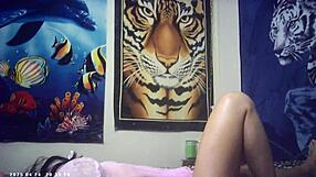 BEHIND THE SCENES GLASSES CAM SEXXXY SLIM BRUNETTE BABE IN HER FIRST PORN VIDEO SUCKS DICK & GETS FUCKED DOGGYSTYLE