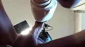 preview - naked milf with pantyhose and heels gives a blowjob with swallowing