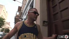 street heat with nacho vidal’s huge tool in public suck