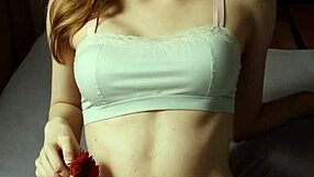 eastern european models pose in flowery underwear, showcasing cute feet and panties