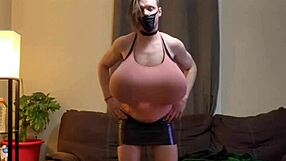 Shanneltrav massive boobs with big tits crossdressing huge transsexual tits