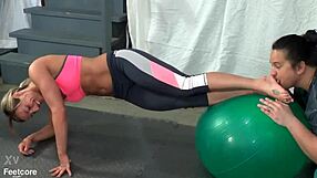 i asked fitness trainer larissa louder to let me lick her feet during yoga