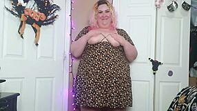man, this desperate bbw cums hard in her sun dress