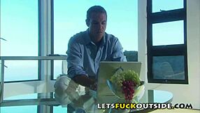 country couple explores outdoor fun in costumes