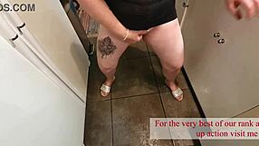 trashy kiwi milf cara, pierced and tattooed, takes brutal kicks to her pussy from master