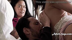 Did the bedridden milf use her stepdaughter as a proxy for her pussy?