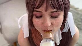 Oh, Sweet Babe in Diaper Cosplay Craves Submissive Fun