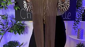 Nylon Club - Sexy Mature In Sheer Brown Pantyhose