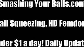 Femdom Mistress Boldly Kicks Balls Back Into Stomach With Thong And Panties Fetish