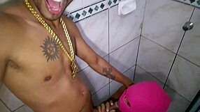 Brazilian babe bent over in doggystyle bareback creampie first time.