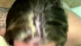 Latina Babe with Tattoo Deepthroats and Swallows Cum Sloppily