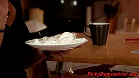 Redhead Lezdom Dominates Sub Babe with Bondage, Making Her Toy Her Big Tits. Glamorous European Scene Unfolds.