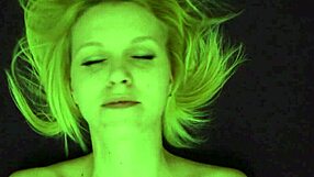 Blonde czech amateur achieves orgasm through fingering in homemade solo video