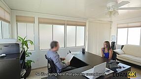 Desperate babe offers sex for loan money