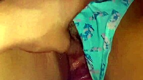 look at this skinny 18+ with big oiled tits in lingerie!