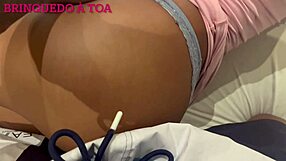 Teen nympho first time in red thong