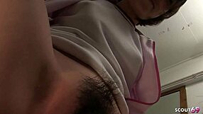 I can’t believe how this petite Japanese teen 18+ got her classmate to go wild on the toilet in uncensored JAV