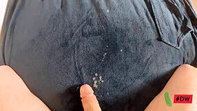 Wanking and cumming with a cockring in pov homemade solo