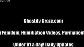 Locking you in chastity for the rest of your life